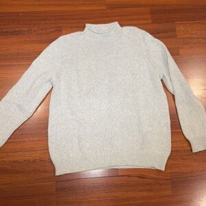 Vineyard Vines Men's Grey Superfine Merino Wool Blend Mock Neck Sweater XL